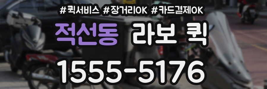 적선동 라보 퀵