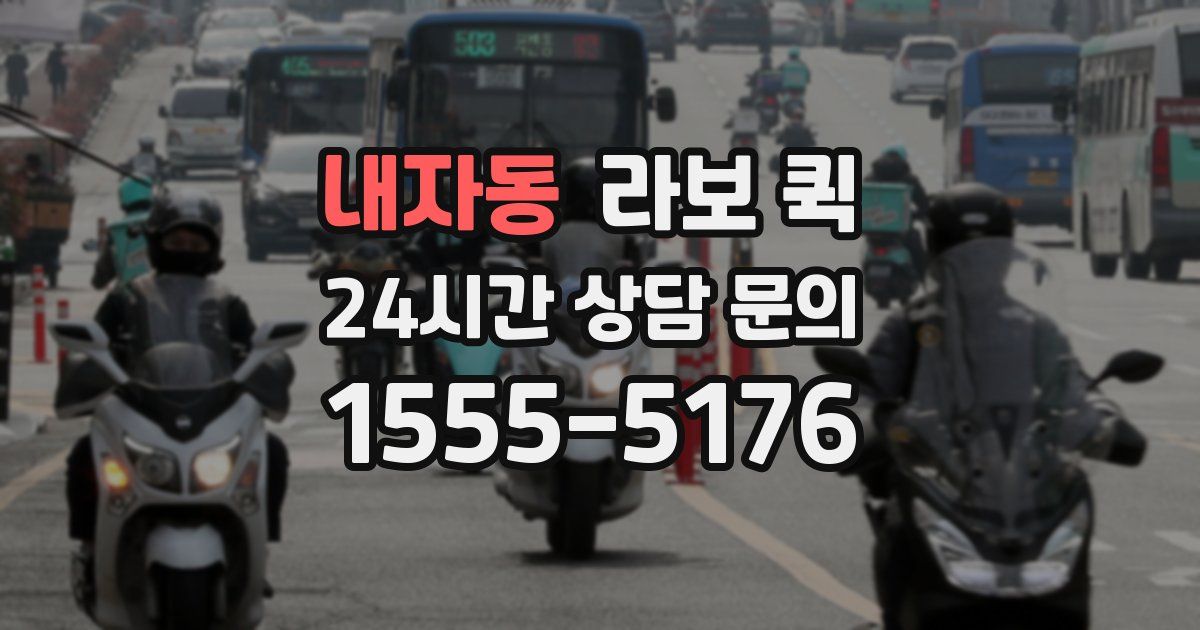 내자동 라보 퀵