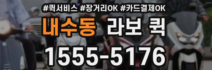 내수동 라보 퀵