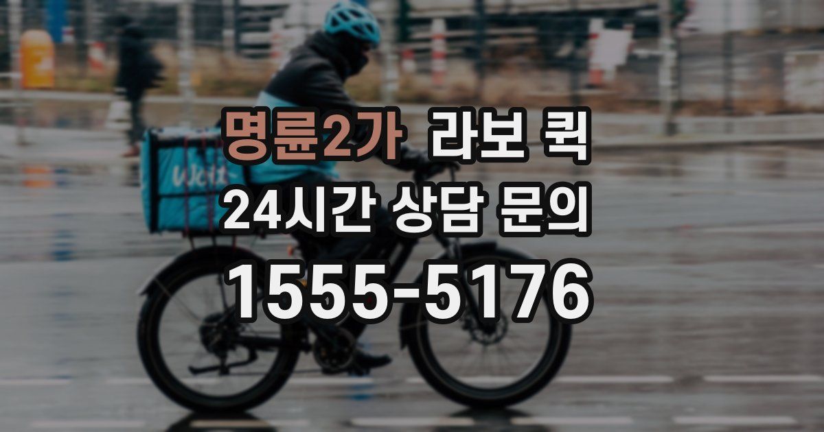 명륜2가 라보 퀵