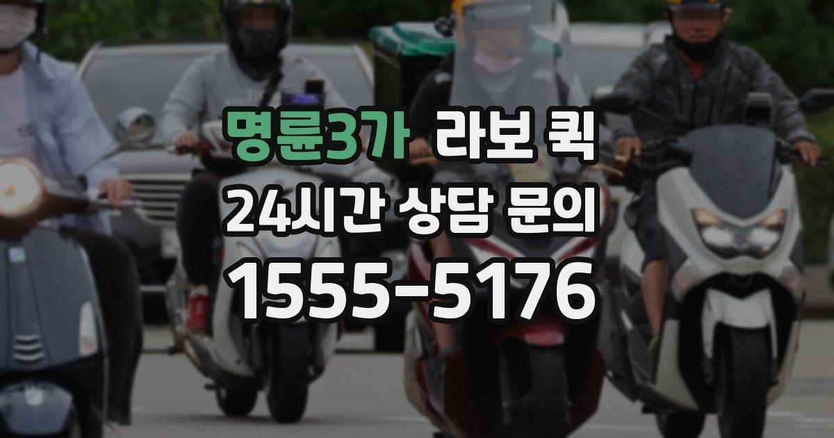 명륜3가 라보 퀵