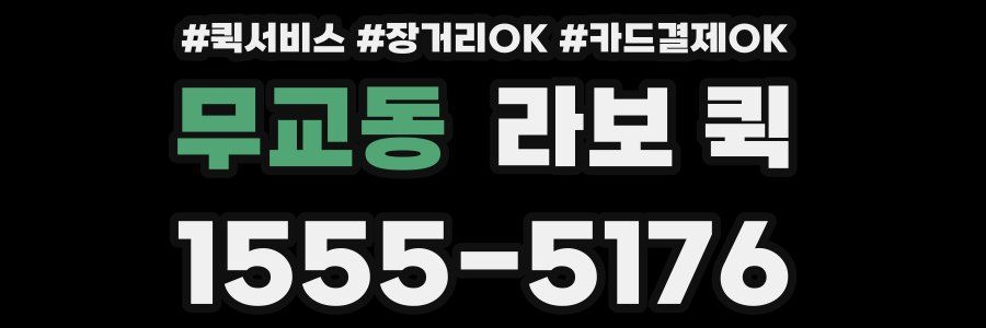 무교동 라보 퀵