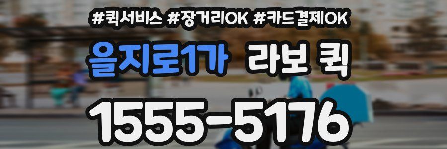 을지로1가 라보 퀵