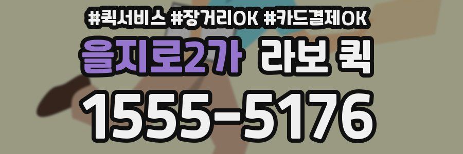 을지로2가 라보 퀵