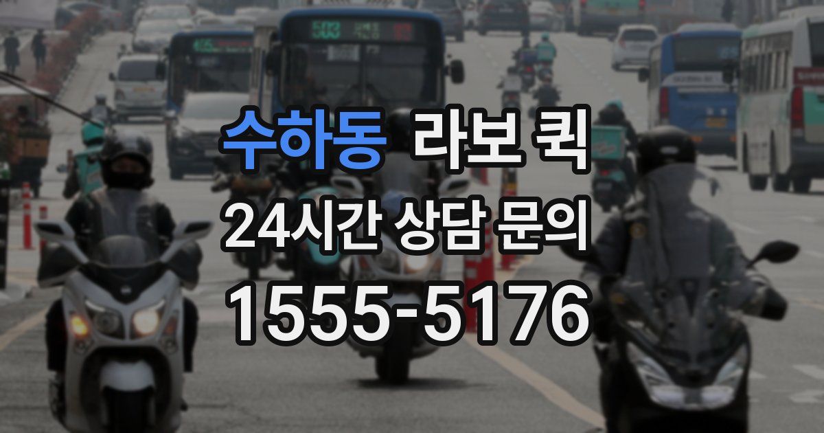 수하동 라보 퀵