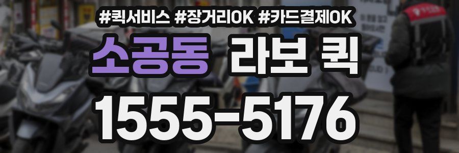 소공동 라보 퀵