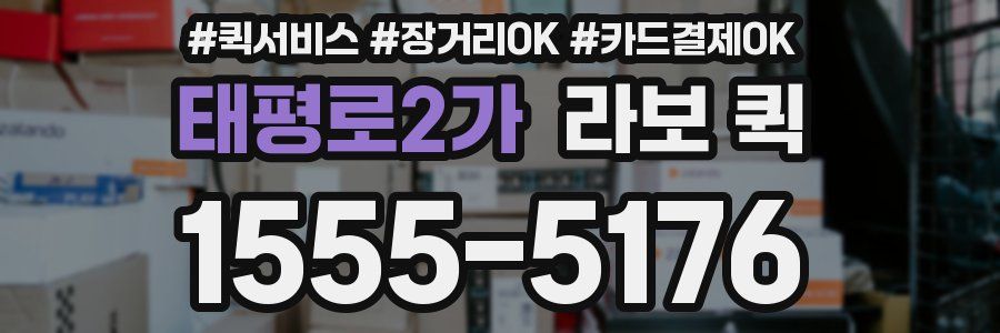 태평로2가 라보 퀵