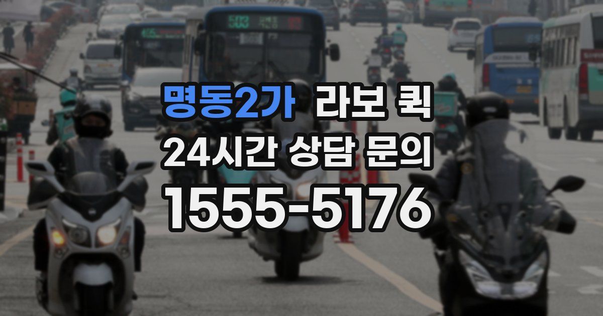 명동2가 라보 퀵