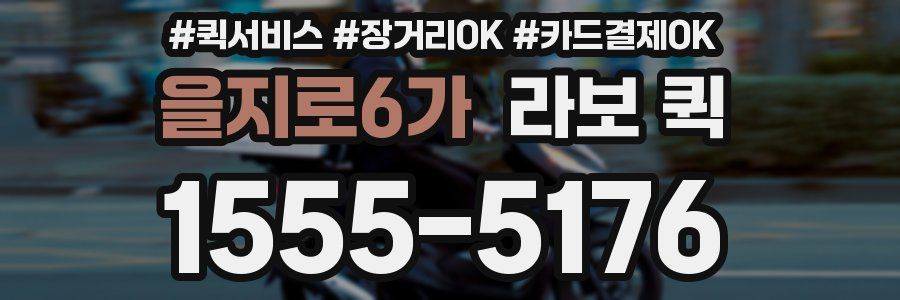 을지로6가 라보 퀵