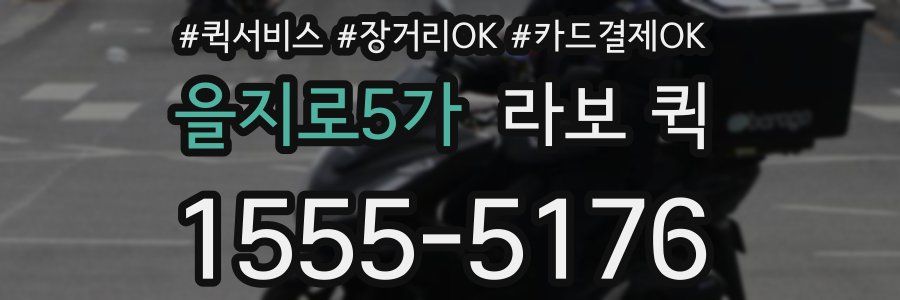 을지로5가 라보 퀵