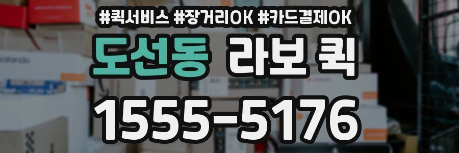 도선동 라보 퀵