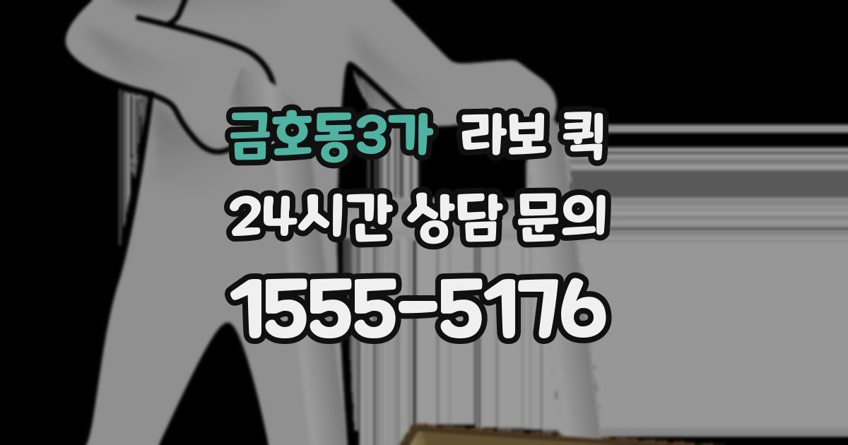 금호동3가 라보 퀵