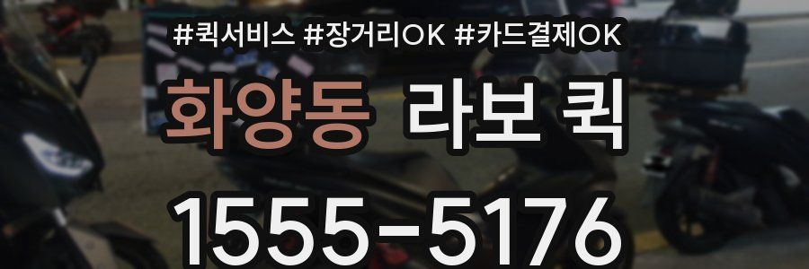 화양동 라보 퀵