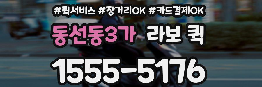 동선동3가 라보 퀵