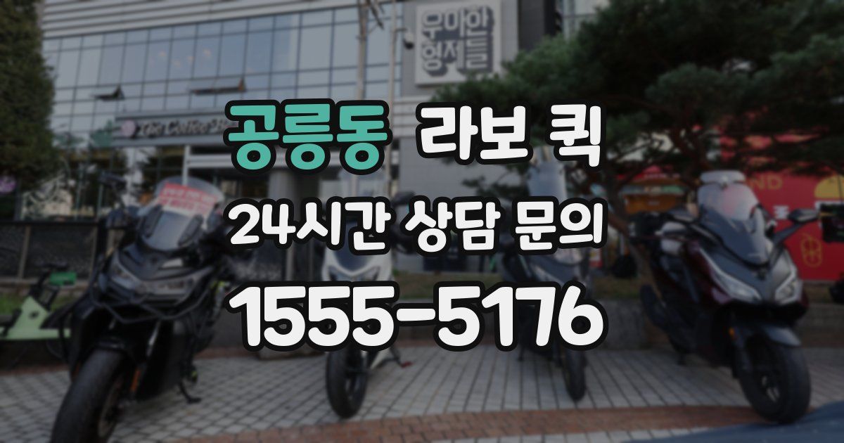 공릉동 라보 퀵