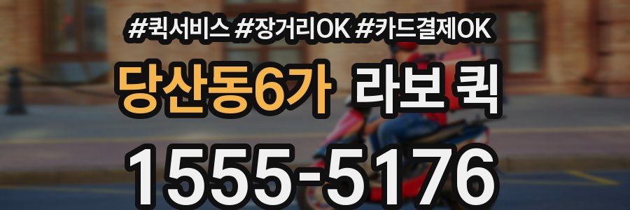 당산동6가 라보 퀵