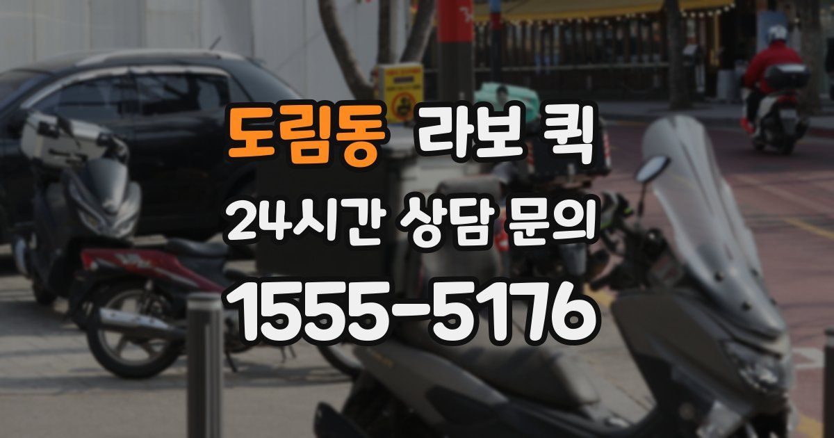 도림동 라보 퀵