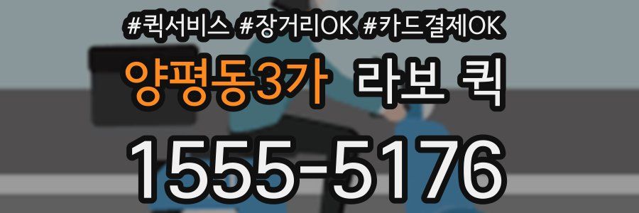 양평동3가 라보 퀵