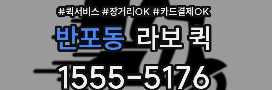 반포동 라보 퀵