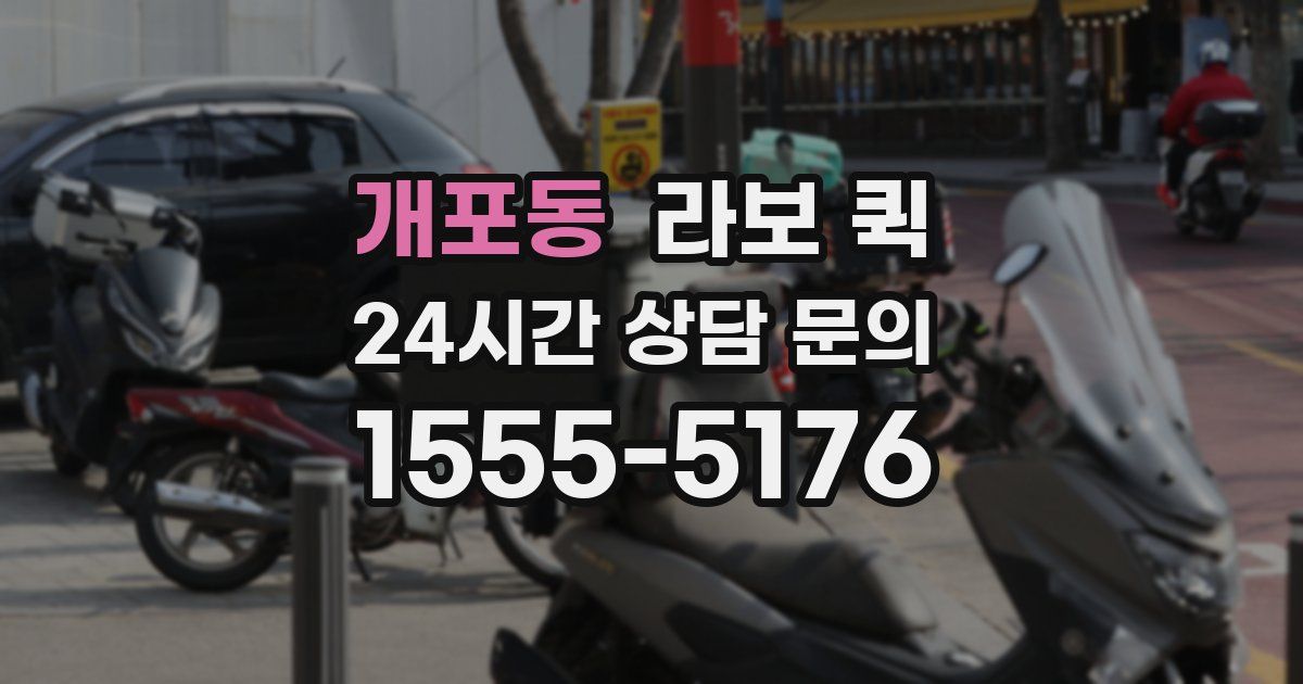 개포동 라보 퀵