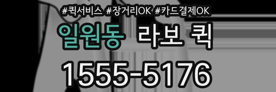 일원동 라보 퀵