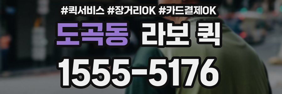 도곡동 라보 퀵