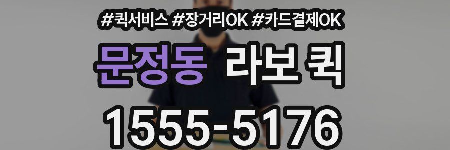 문정동 라보 퀵