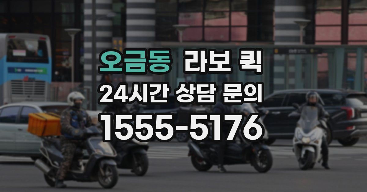 오금동 라보 퀵