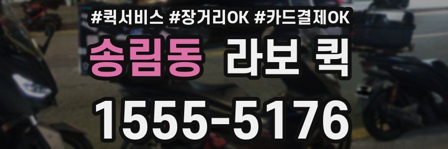 송림동 라보 퀵