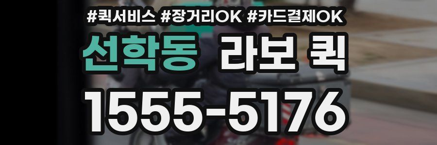 선학동 라보 퀵