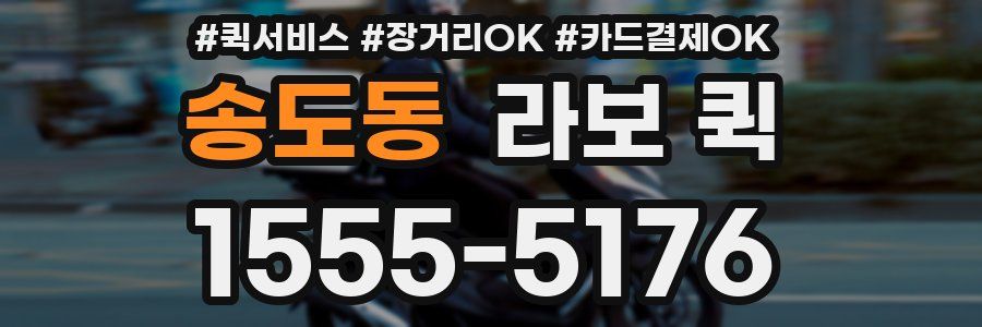 송도동 라보 퀵