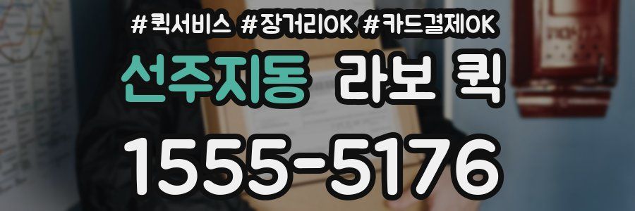 선주지동 라보 퀵