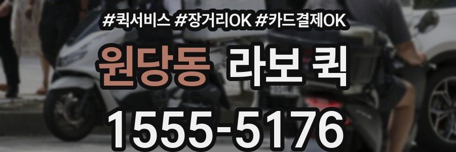원당동 라보 퀵