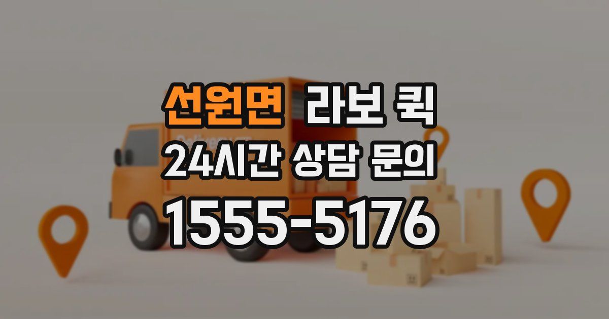 선원면 라보 퀵