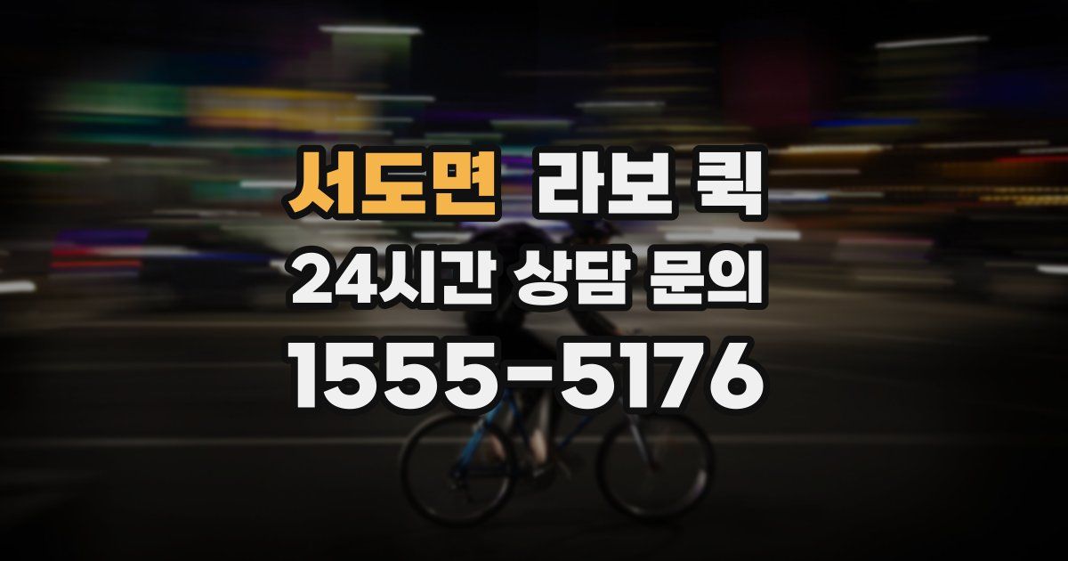 서도면 라보 퀵