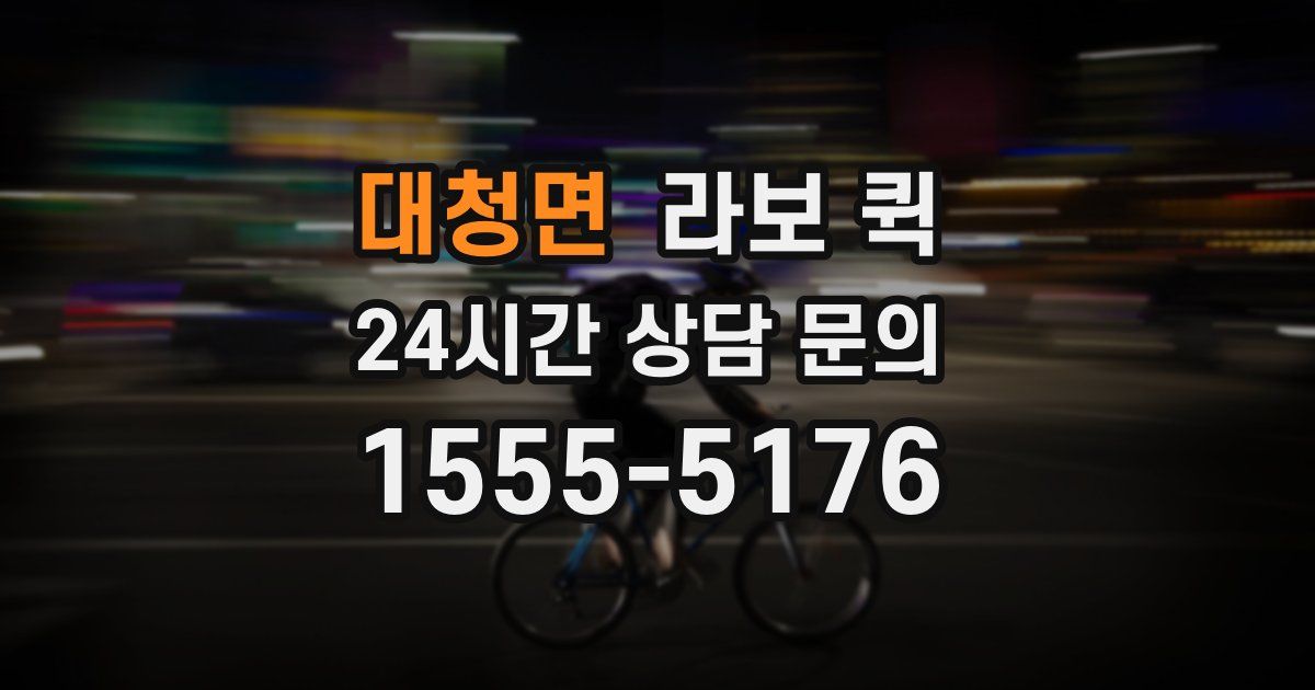 대청면 라보 퀵