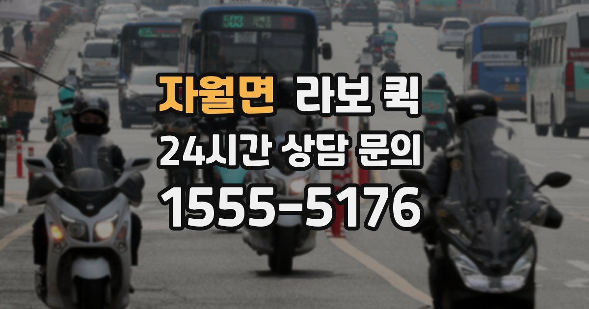 자월면 라보 퀵