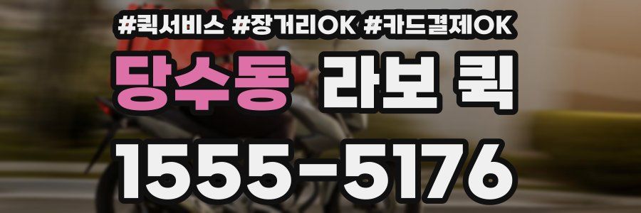 당수동 라보 퀵