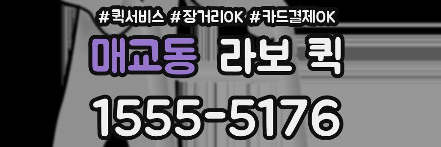 매교동 라보 퀵