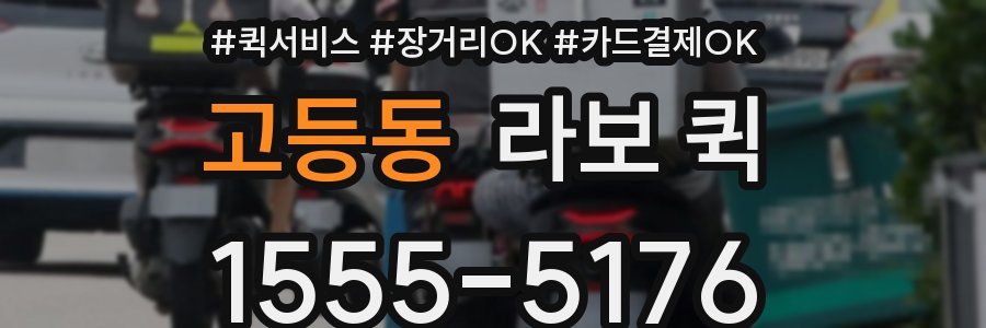 고등동 라보 퀵
