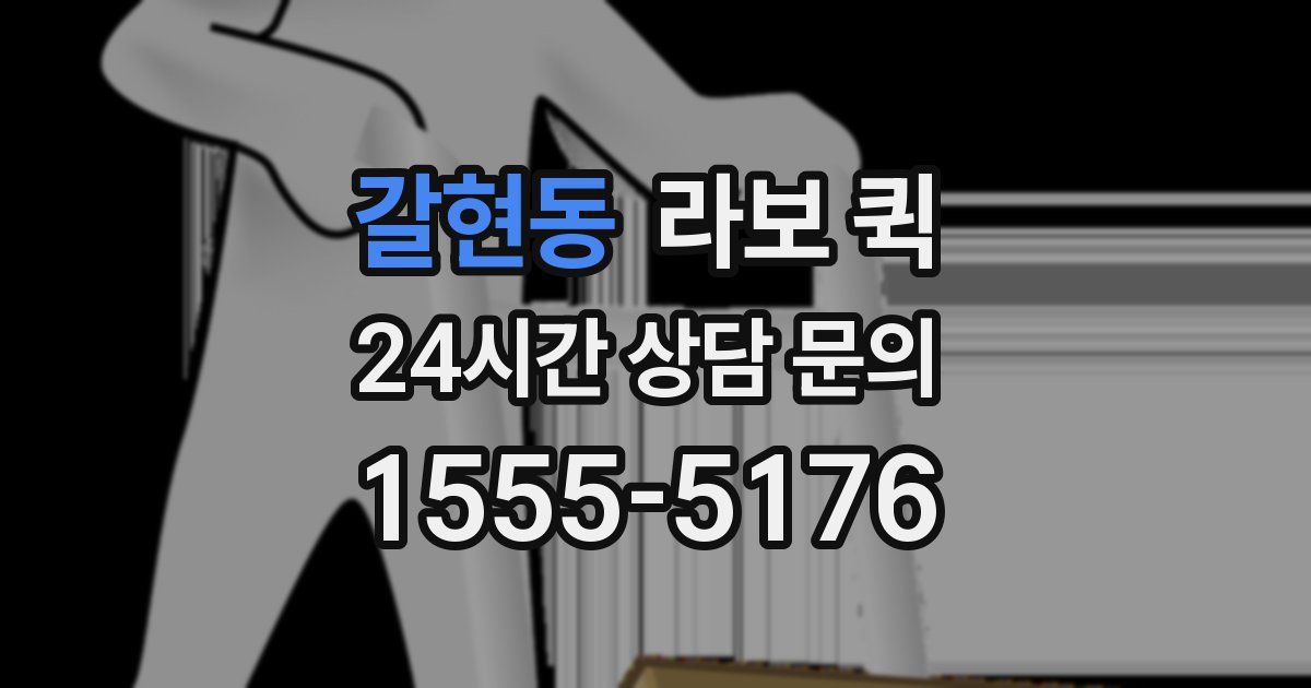 갈현동 라보 퀵