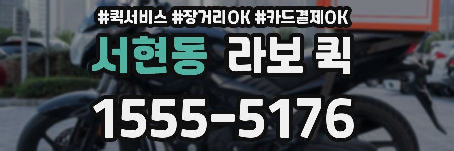 서현동 라보 퀵