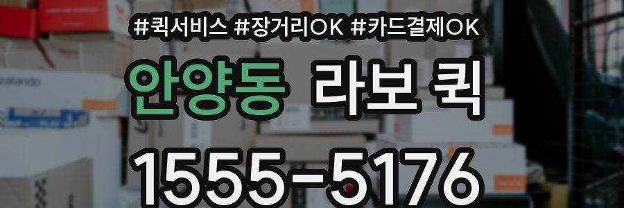 안양동 라보 퀵