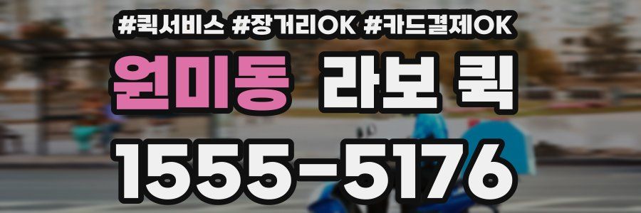 원미동 라보 퀵