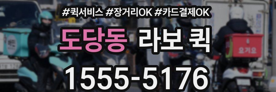 도당동 라보 퀵