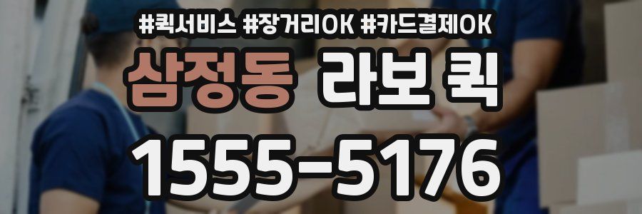 삼정동 라보 퀵