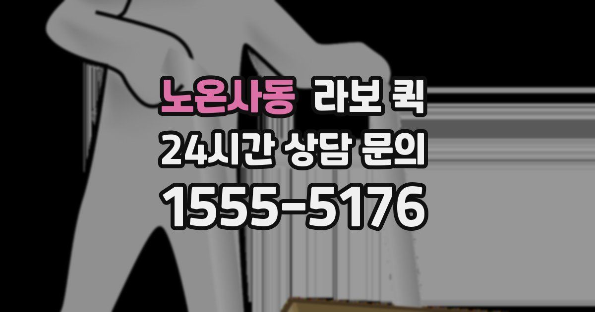 노온사동 라보 퀵