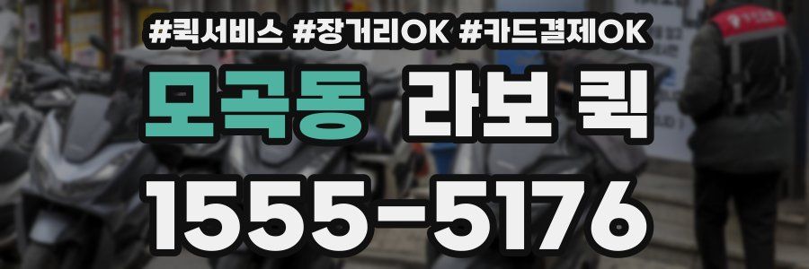 모곡동 라보 퀵