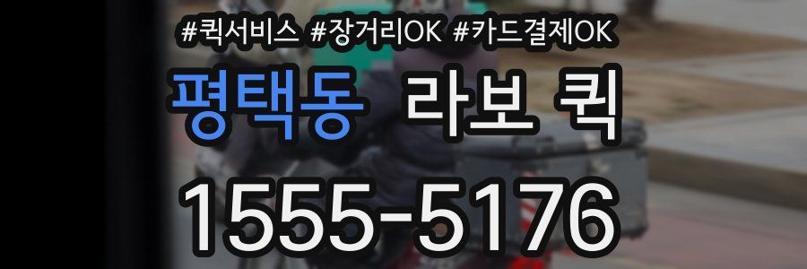 평택동 라보 퀵