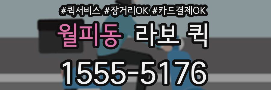 월피동 라보 퀵